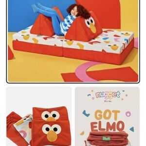 Elmo nugget Play Couch in Red and White